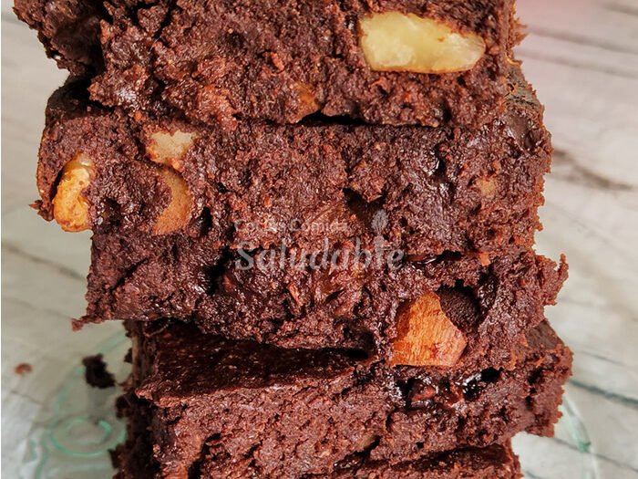 Brownie de auyama y nueces