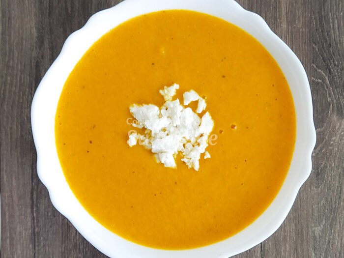 Crema de zanahoria y papa criolla