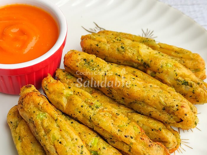 Palitos de papa brócoli y queso