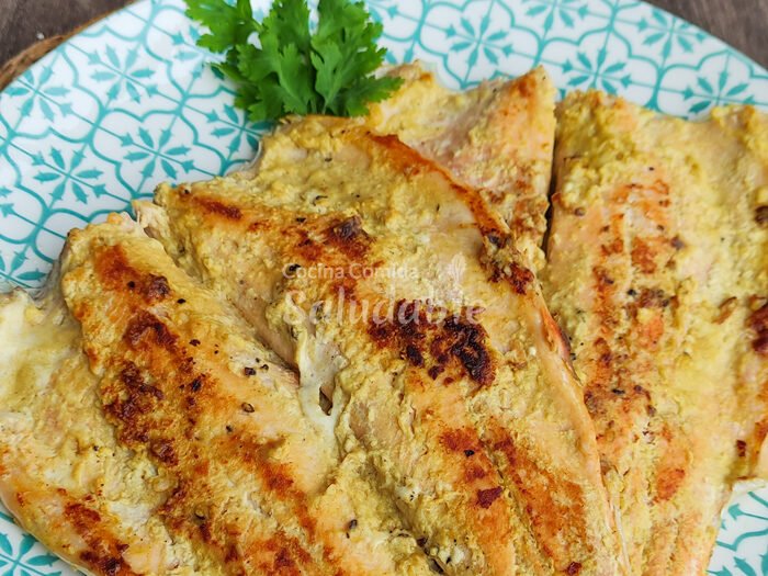 Pescado a la mostaza