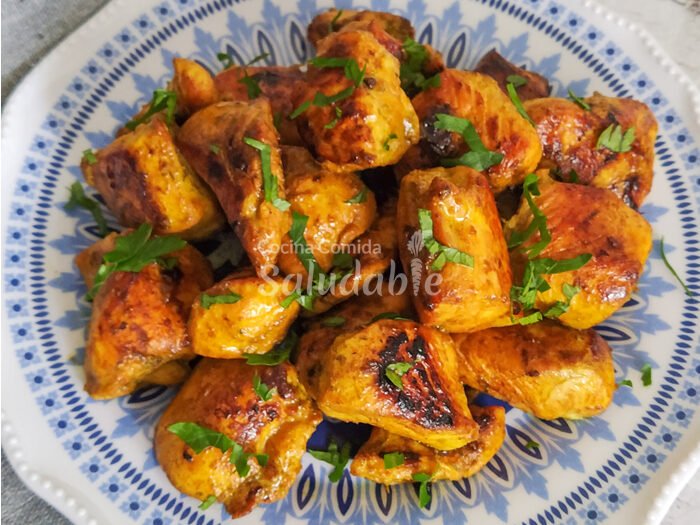 Pollo marinado en limón y soya