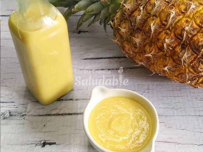 Salsa de piña casera