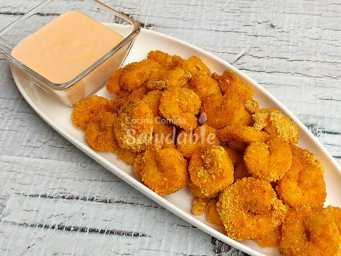 Camarones crujientes con salsa picante